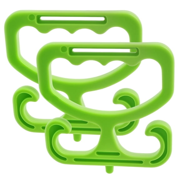 Hvxrjkn 2Pcs Grocery Bag Carrier Lightweight Shopping Bag Holder Each Holds Up to 100lbs Multi Purpose Handle for Grocery Shopping Bags Car Travel Use