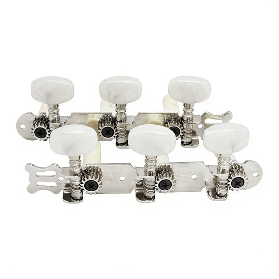 2Pcs Guitar Machine Heads Bushings Sets with Screws Right Left Inlines Locking Tuners 1:14 Ratio Guitar Tuning Keys Pegs