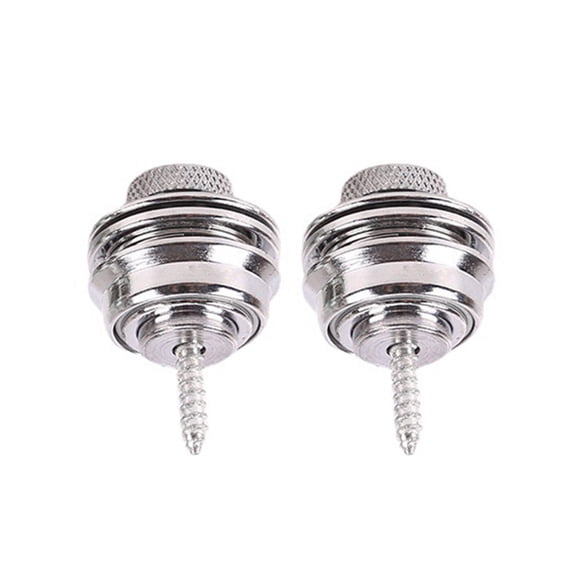 2Pcs Guitar Strap Buttons Locks Guitar Straplocks Strap Retainer Pegs Guitar Straps Lock Straps Button Replacement Sets