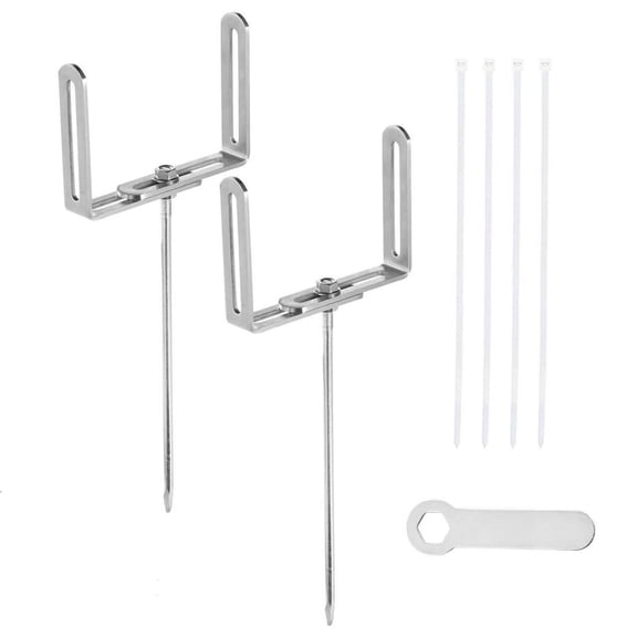 2Pcs Gutter Downspout Holder Stable Stand RustProof Downspout Stabilizer for Effective Water Drainage Support Enduring