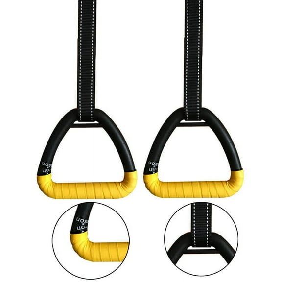 2Pcs Gymnastic Ring Portable Gymnastic Ring Gym Shoulder Strength Home Fitness Training Equipment-1M