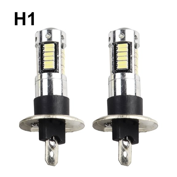 2Pcs H1 LED Fog Light Bulbs Kit 6000k 50W Exterior Car Headlight High Low Beam White Lamp Car Headlight Bulb DC 12V To 24V