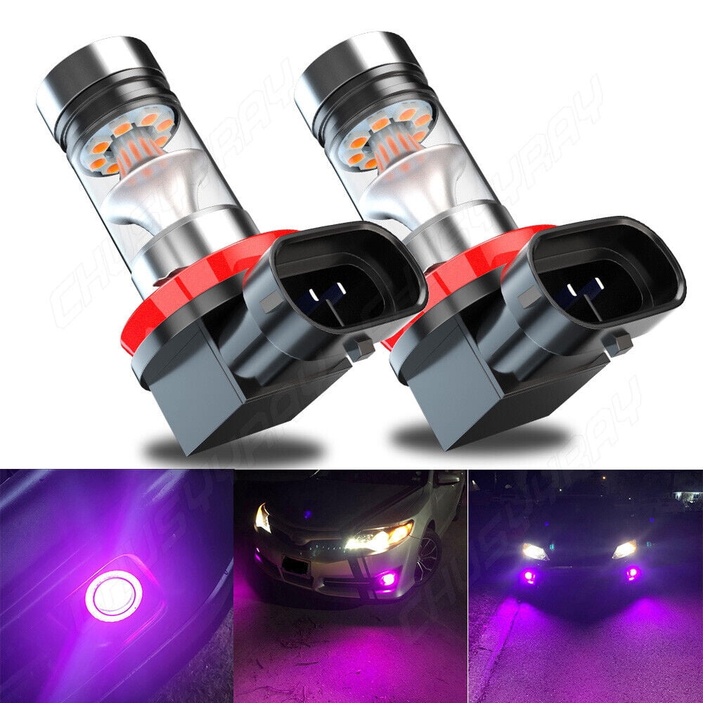 880 890 Pink Purple LED Bulbs 3030 Bright Fog Light Plug N