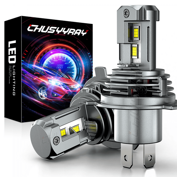 2Pcs H4 HS1 PX43t-38 LED Headlight Bulbs Fit for ATV UTV 8000LM White CSP Conversion Kit