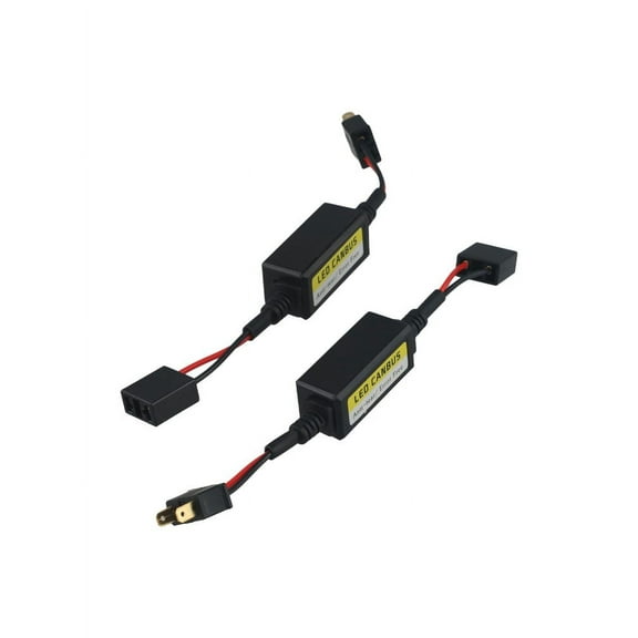 2Pcs H7 Headlight Led Canbus Decoder Canceller Error Free Resistor Anti Flicker Warning Canceller Decoder Car Lights Fangkenuo