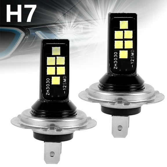 2Pcs H7 LED 120W Headlight Fog Light Bulbs,LED Headlight Bulbs,6000K Super White Xenon Hi-Low Beam Car