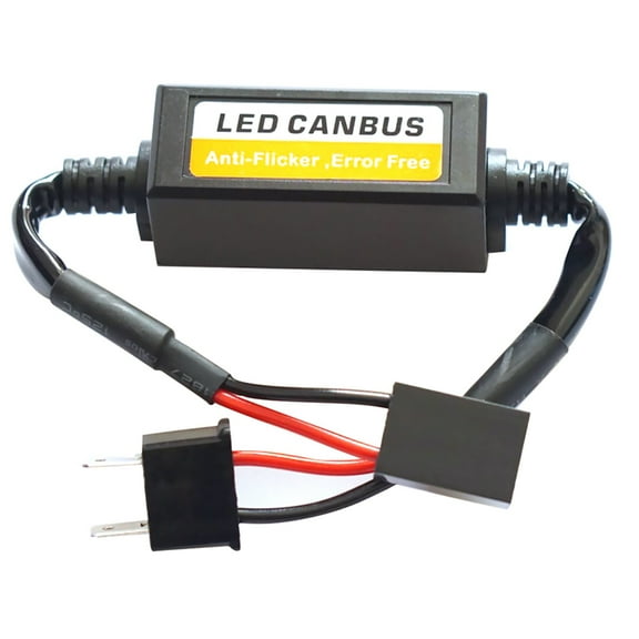 2Pcs H7 LED Decoders Can Bus Error Code Eliminator Flicker-Free Solution for Car Headlight LED Kits