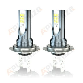 2Pcs H7 LED Headlight Bulbs Conversion Kit High Low Beam Fog Light 6000K Pure White Plug and Play