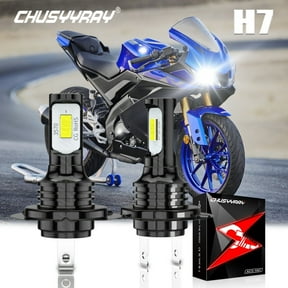 2Pcs H7 LED Headlight Bulbs for Yamaha YZF-R6 2003-2015 YZF-R1 2006-2016 6000K White Bright