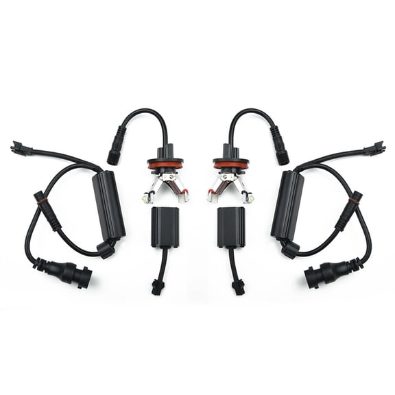 2Pcs H8 6000K White Angel Eyes Light Lamp For Bmw E60 E61 E71 E70 Lci E90 E91/6 Z4 E92 X1 Replacement Car Parts