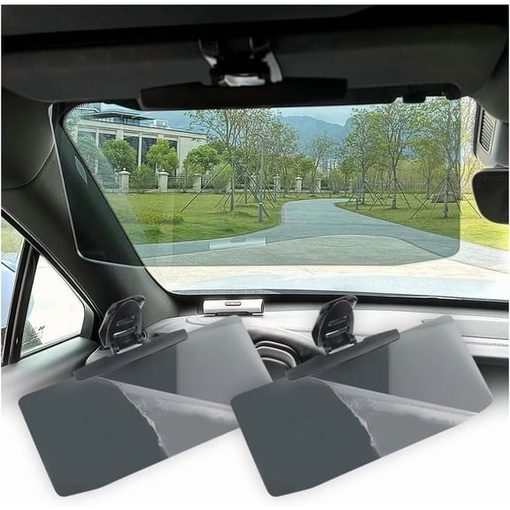 2Pcs HD Visor Sunshade Extender for Car,72.5% Strong-Light Blocking Rate - Anti-Glare Car Visor Protect from Sun Glare, Snow Blindness and UV Rays (2Pcs)