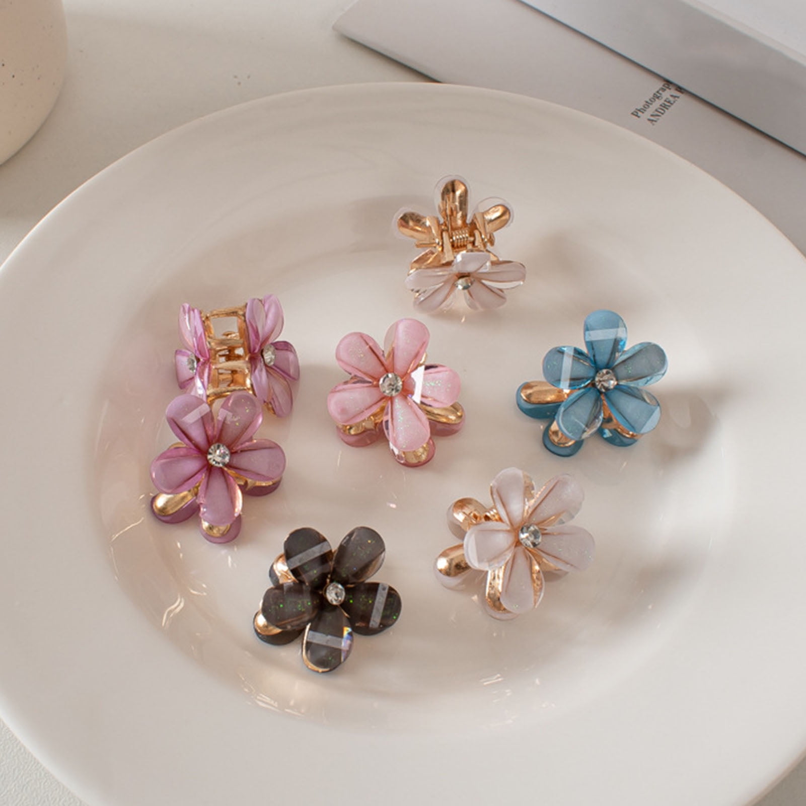Wholesale Multicolor Flower Shaped Cute Hair Clips with Pearls for Hair  Accessories - China Hair Claws and Hair Clips price