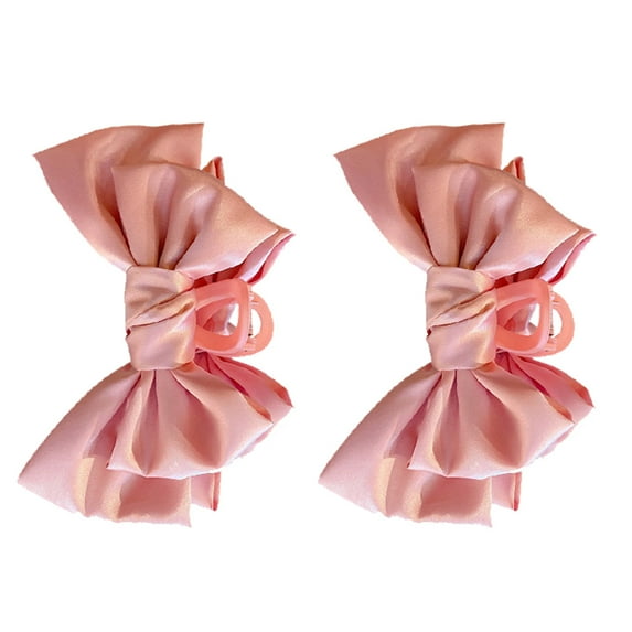 2Pcs Hair Double-Sided Bow Claw Clips HairClip for Women Girl with Long Thick Hair