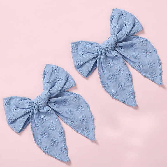 2Pcs Hair Pins For Baby Girls Hair Clips Bows Barrette Princess Clip Children Kinder Haar Accessoires Jacquard Hairpin Hairgrip