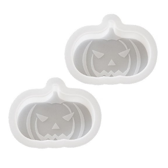 2Pcs Halloween Pumpkins Skull Bat Silicone Molds for Epoxy Resin Soap Concrete Cement Silicone Moulds