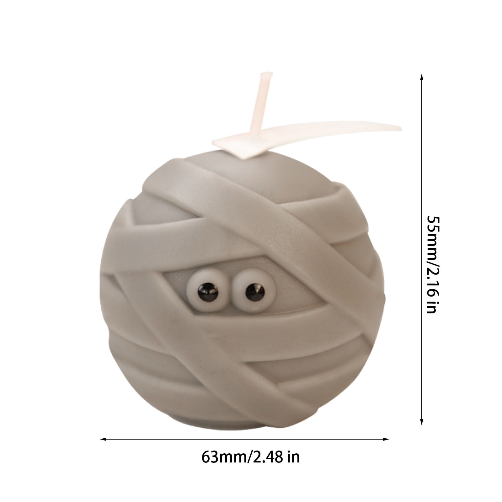 2Pcs Halloween Scented Candles Funny Mummy Aromatherapy Candles