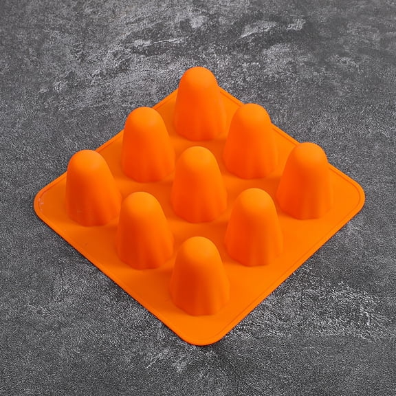 2Pcs Halloween Silicone Mold Set, Pumpkin Tombstone Skull Bat for Chocolate, Jello, Wax