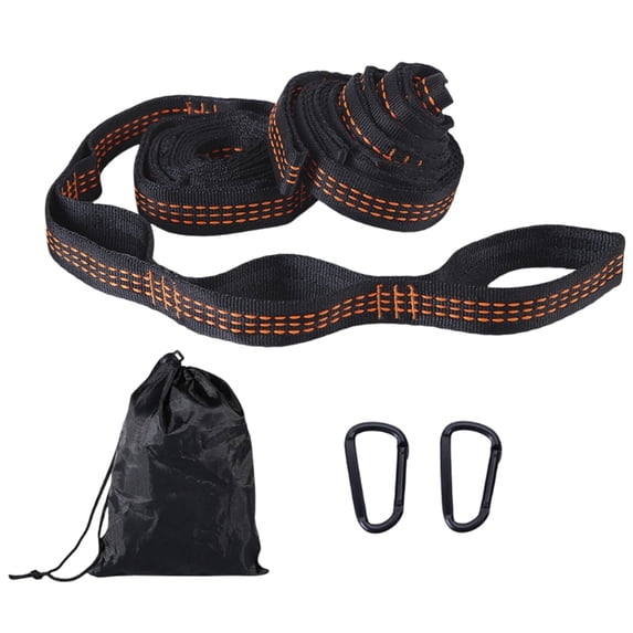 2Pcs Hammocks Suspension Straps Outdoor Hammock Straps Strong Nylon Hammock Belt Rope Attachment Easy to Installation