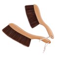 thumbnail image 1 of Raindrops 2Pcs Hand Broom with Wood Handle Hand Brush Dusting Brush Cleaning Brush for Clothes Sofa Carpet, 1 of 6