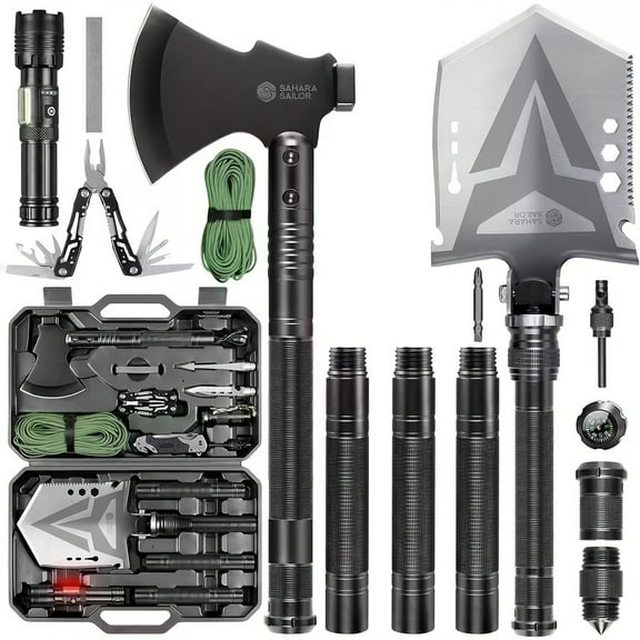 2Pcs Hand Crank Solar Powered LED Flashlight Clip on Backpack for Camping Outdoor Climbing Hiking