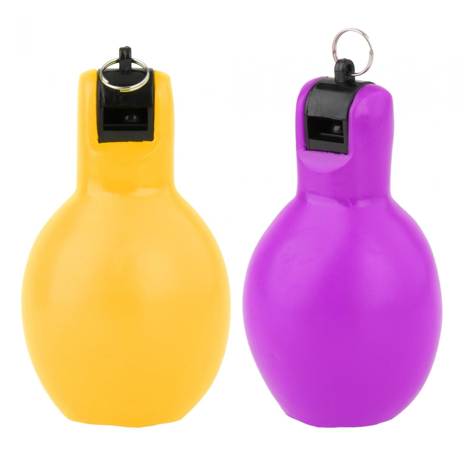2Pcs Hand Whistles Trainer Whistle Loud Coaches Sports Whistle for Trekking Indoor Outdoor Adults Kids Teachers Yellow and Violet