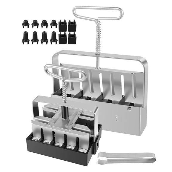 2Pcs Handheld Clod Maker Stainless Steel Soil Blocker Garden Yard Seeding Tool