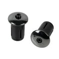 thumbnail image 1 of 2Pcs Handlebar End Plugs Electroplating Universal Aluminum Alloy Road Mountain Bike Grip Bar End Cap for MTB, 1 of 8
