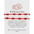 thumbnail image 1 of 2Pcs Handmade 7 Knots Red String of Fate Protection Good Luck Bracelet Set Adjustable Kabbalah Braide Rope Long Distance Relationship Bracelet for Women Men Amulet Jewelry, 1 of 2