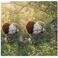 thumbnail image 1 of 2Pcs Handmade Fiber Bird Nesting Heart, Refillable Birds Haven Heart Shape Hummingbird Nesting, Winter Fowl Gifts Animal Hummingbirds Lovers Home Garden Yard, 1 of 9