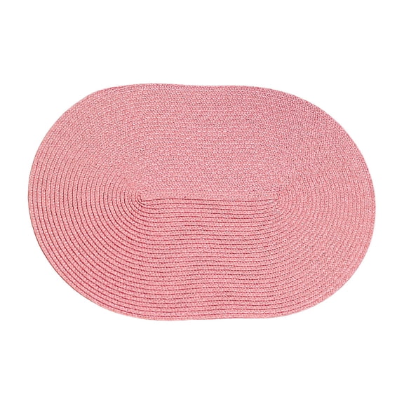 2Pcs Handwoven Natural Fiber Placemats PP Material Heat Resistant Dining Mats for Kitchen Table Daily Use Party Decor