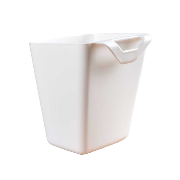 2Pcs Hanging Cup Holder,Rolling Cart Accessories Utility cart Accessories Hanging Bins,Hanging Flower Pots,Space Saver,Storage Bucket Desktop Container,Make Up Pencil Holder (White)