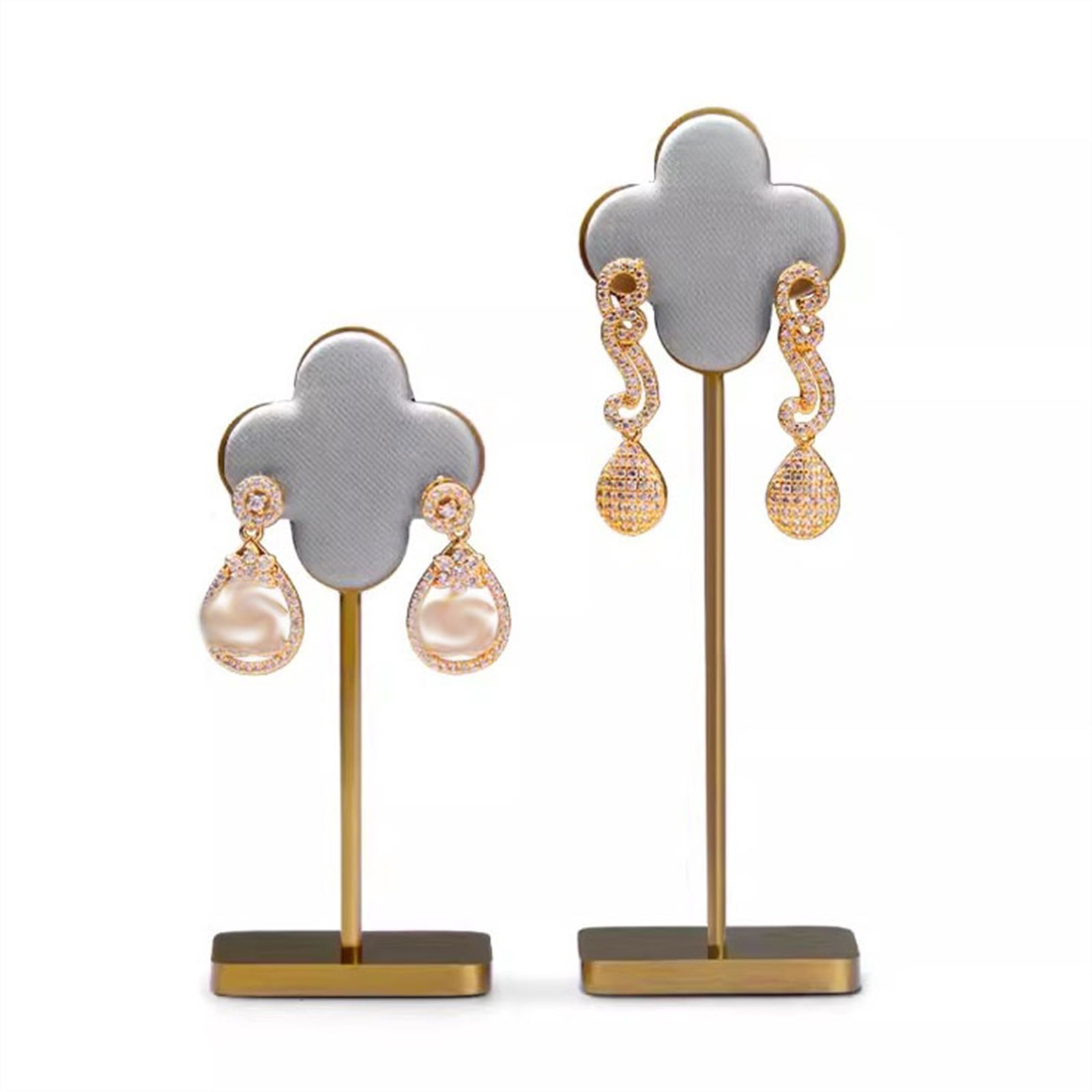 2Pcs Hanging Earring Holder for Selling - Earring Display Stand for Home Bedroom Hoop Earring Jewelry Organizer Storage Rack for Show