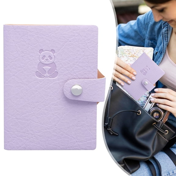 2Pcs Hardcover Mini Notebook Bulk, Pocket Notebook Small Journal, for Women Men Work Writing, A7 Purple