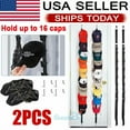 thumbnail image 1 of 2Pcs Hat Rack Organizer Baseball Holder Storage Cap Hanger Door Wall Caps Stand, 1 of 6