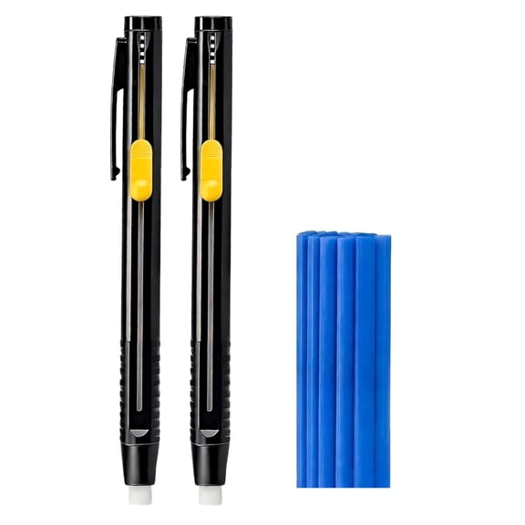 2Pcs Heat Erasable Fabric Pens Fabric Markers Pen Set With 20 Spare Refills Perfect For Temporary Patterns On Textiles