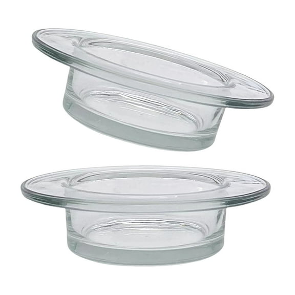 2Pcs Heat Resistant Glass Wax Melting Dish Replacement Tray For Candle Warmers Aromatherapies Oil Diffuser Accessories