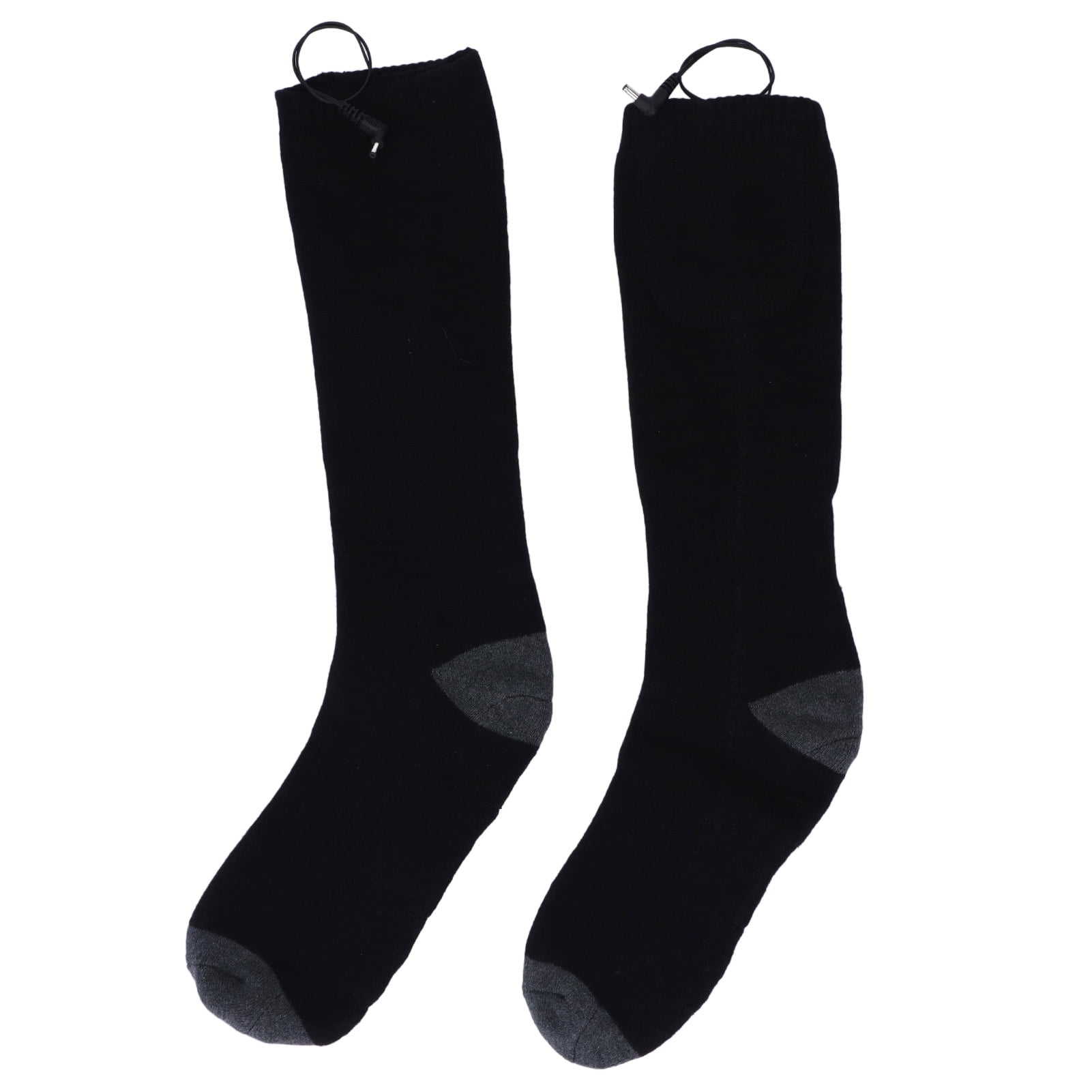 2Pcs Heated Socks Full Sole Heating Washable USB Power Supply Cotton