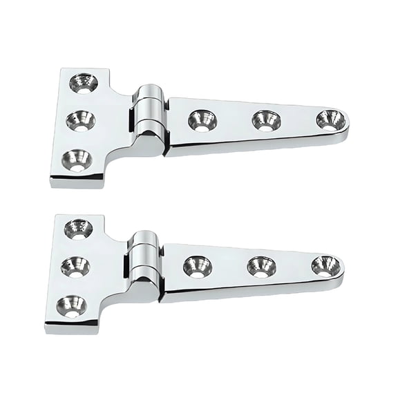 2Pcs Heavy Duty 316 Stainless Steel T Hinge For Marine Doors Rust-proof Easy Install Hinge