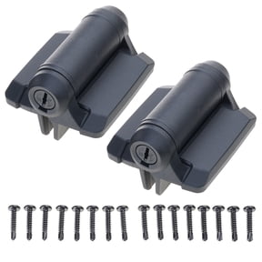 2Pcs Heavy Duty Gate Hinges With Safety Caps Adjustable Tension Narrow Spring Hinges Hardware Easy to Installation