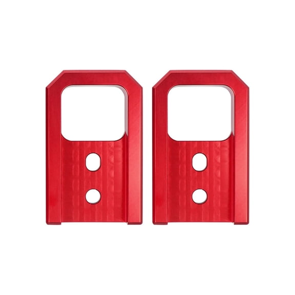 2Pcs Heavy Duty Aluminum Tow Hooks Tool Free Installation Enhanced Safety Stability Towing Accessories for Vehicle 24-25