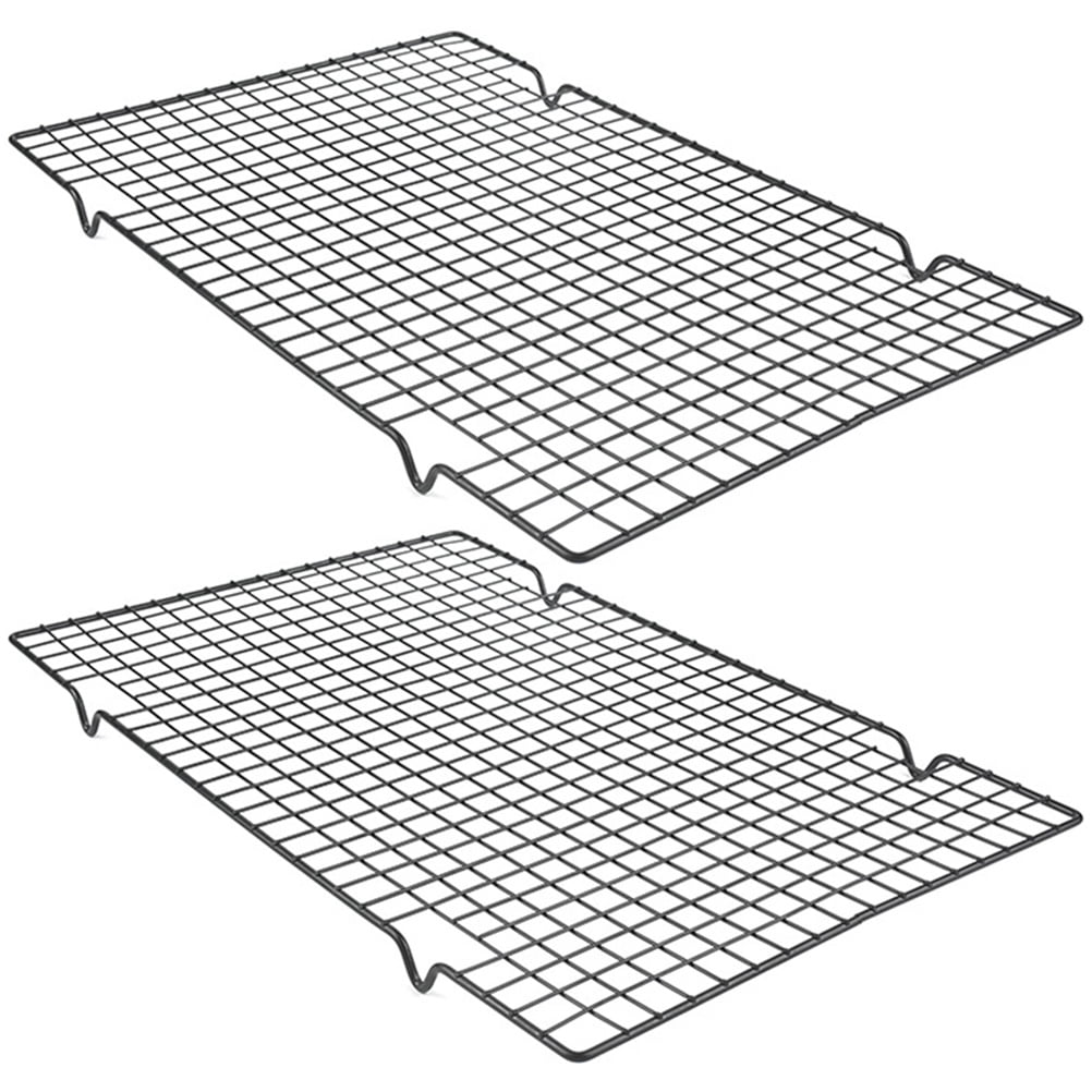 2Pcs Heavy Duty Cooling Rack NonStick Wire Rack for Baking Cooking