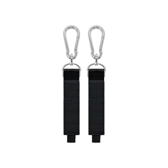 2Pcs Heavy Duty Garage Storage Hooks Hangers with Carabiner Clips Multi-Purpose Hanging Straps for Ladder Hose Tools Bags and Equipment