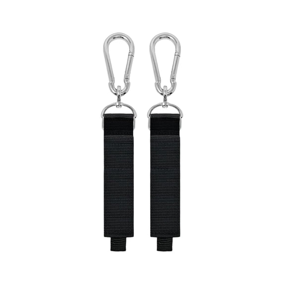 2Pcs Heavy Duty Garage Storage Hooks Hangers with Carabiner Clips Multi-Purpose Hanging Straps for Ladder Hose Tools Bags and Equipment