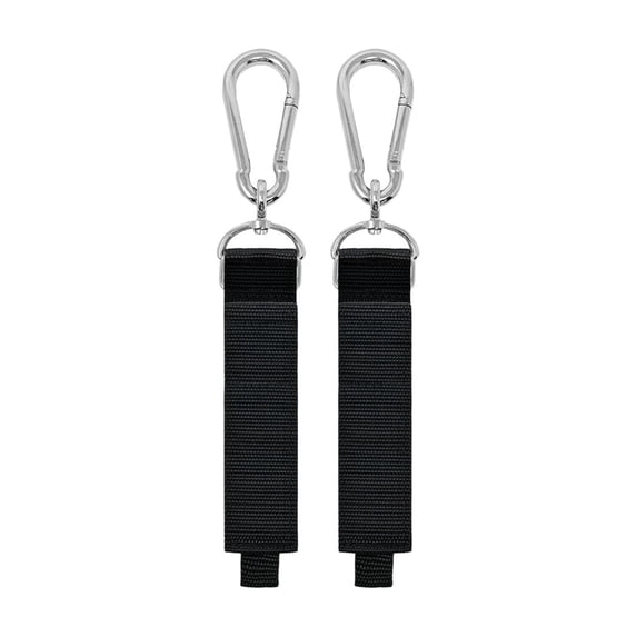 2Pcs Heavy Duty Garage Storage Hooks Hangers with Carabiner Clips Multi-Purpose Hanging Straps for Ladder Hose Tools Bags and Equipment