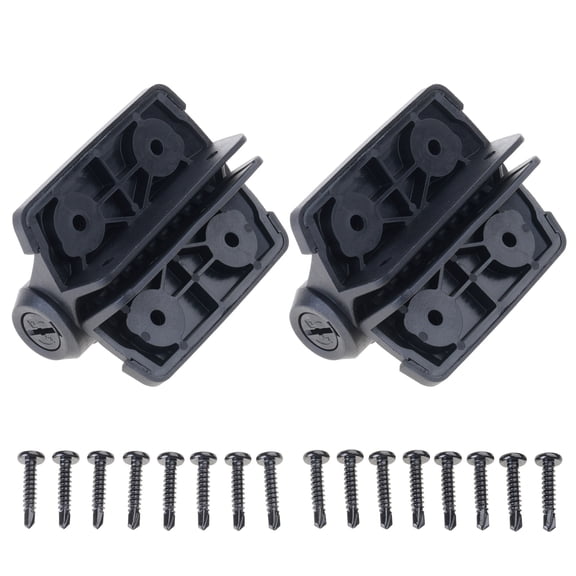 2Pcs Heavy Duty Gate Hinges With Safety Caps Adjustable Tension Narrow Spring Hinges Hardware Easy to Installation