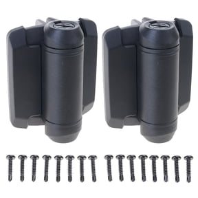 2Pcs Heavy Duty Gate Hinges With Safety Caps Adjustable Tension Narrow Spring Hinges Hardware Easy to Installation