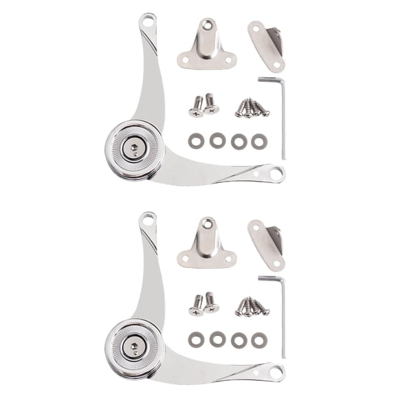 2Pcs Heavy Duty Hinge Lid Hinge Soft Close Chest Hinge Cabinet Lid Stay Folding Hinges