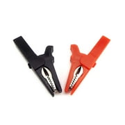 2Pcs Heavy Duty Insulated Alligator Clips for Clamps Insulated Clip for Home Electrical Laboratory Testing