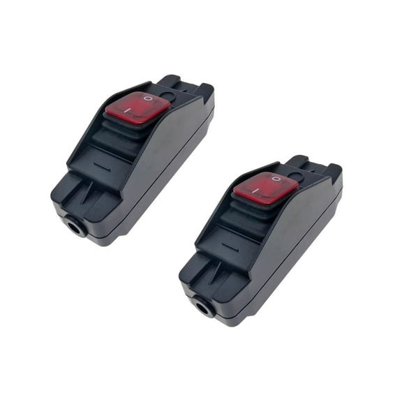 2Pcs Heavy Duty Large Current Inline Cable Rocker Switches Waterproof Inline Cord Switches with LED Indicators Fittings