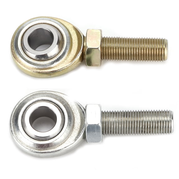 2Pcs Heavy Duty Stainless Steel Heim Joints 1/2-20 Male Thread Rod Ends 1/2 inch / 1.27 cm Bore Universal Replacement Parts for Cars ATVs Boats Motorcycles Mod Upgrades